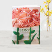 ***イースター**ケーキの恋人のためのカード カード (黄色い花)