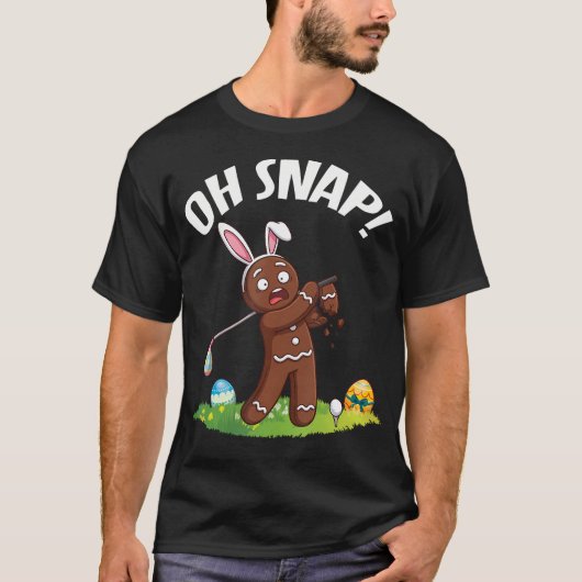 イースター ゴルフ ジンジャーマン 骨折 オースナップ Tシャツ (正面)