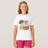 イースター シーツゥー 犬 Tシャツ (正面フル)