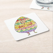 イースター スクエアペーパーコースター (アングル)