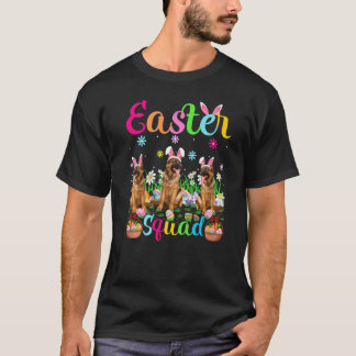 イースター・スクワッド うさぎ耳 ジャーマンシェパード イースター Tシャツ