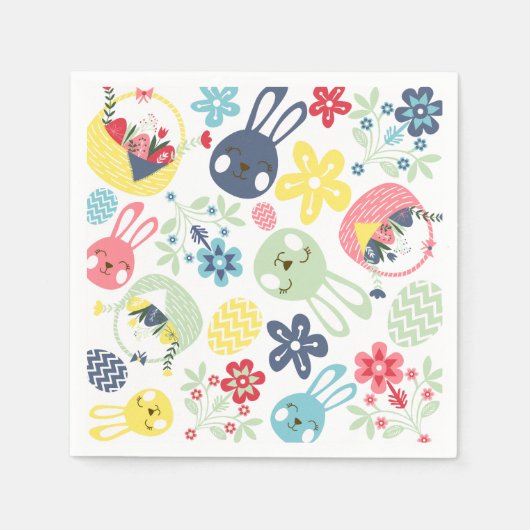 イースター スタンダードカクテルナプキン (正面)