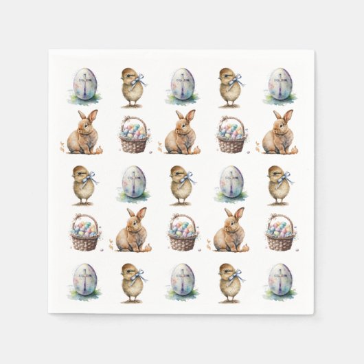 イースター スタンダードカクテルナプキン (正面)