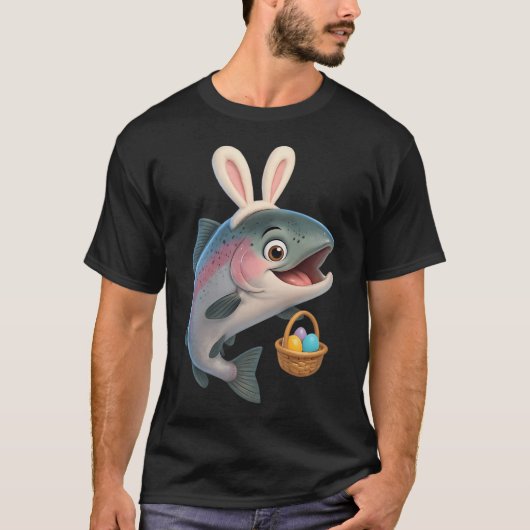イースター スチールヘッドサーモン 1 Tシャツ (正面)