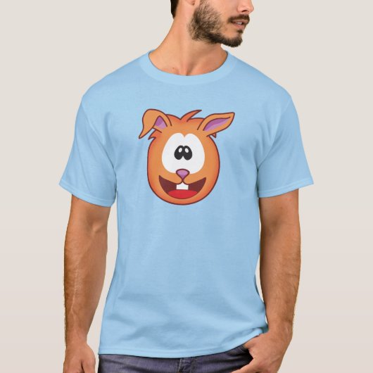 イースター スニージーズ ハッピー オレンジ うさぎ Tシャツ (正面)