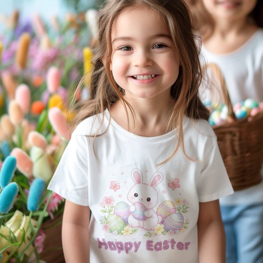 イースター スプリング デザイン - かわいいイースター うさぎ トドラーTシャツ