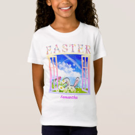 イースター スプリング メドウ ウィンドウ パーソナライズ Tシャツ