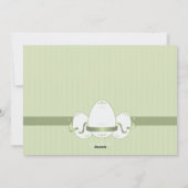 イースター・スリー・グリーン写真誕生のお知らせ シーズンカード (裏面)