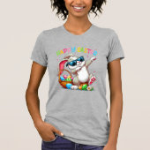 イースター ダビング ウサギ おもしろTシャツ 少年向け イースター Tシャツ (正面)