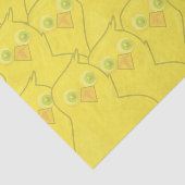 イースター チョコレート 明るい黄色の漫画パターン 薄葉紙 (詳細)