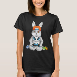 イースター デー ウサギ 卵 面白い 男の子 女の子 子供 ゲーマー 6 Tシャツ