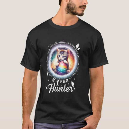 イースター トドラー 女の子 イースターTシャツ 猫 Tシャツ (正面)