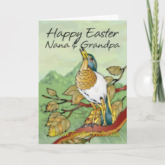 イースター-ナナ及び祖父 シーズンカード (正面)