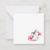 イースター ノートカード かわいい 水彩 うさぎ (正面)