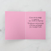 イースター ハレルヤ 折りたたみ式グリーティングカード カード (内部)