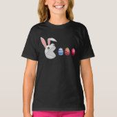 イースター・バニーとエッグハント Tシャツ (正面)