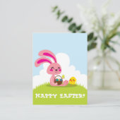 イースター·バニーと雛 シーズンポストカード (スタンド正面)