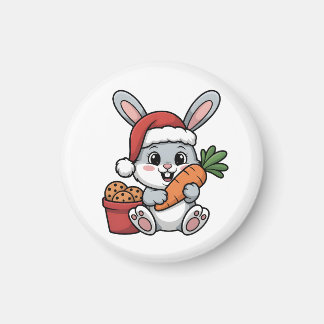 イースター・バニーのニンジン・クリスマス おもしろ かわいい ホリデー マグネット