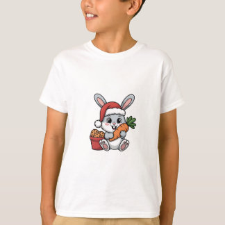 イースター・バニーのニンジン・クリスマス 楽しい可愛いホリデー Tシャツ