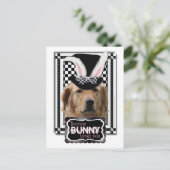 イースター-バニー愛します-ゴールデン・リトリーバー シーズンポストカード (スタンド正面)