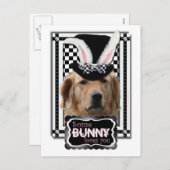 イースター-バニー愛します-ゴールデン・リトリーバー シーズンポストカード (正面/裏面)