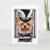 イースター-バニー愛します-ヨークシャーテリア シーズンカード (正面)
