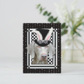 イースター-バニー愛します- Weimaraner シーズンポストカード (スタンド正面)