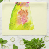 イースター・バニー かわいい水彩画 キッチンタオル (折り畳み)