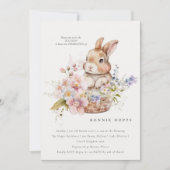 イースター・バニー | イースター | イースターエッグ・ハント | 赤ちゃん | ブランチ 招待状 (正面)
