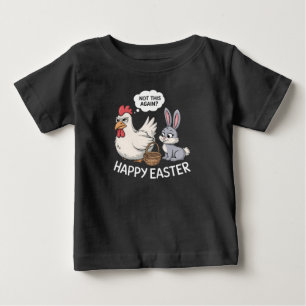 イースター バニー ウサギ にわとり 勘弁して ベビーTシャツ