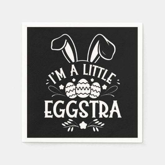 イースター・バニー ウサギ イースター Funny Egg スタンダードカクテルナプキン (正面)