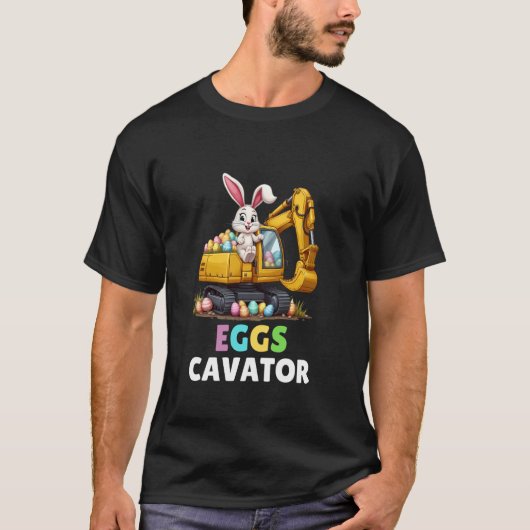 イースター・バニー・エッグハント建設トラック Tシャツ (正面)