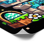 イースター バニー エッグハント ゲーム ギャマー ポスター (角)