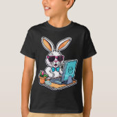 イースター+バニー+コンピューター+ビデオ+ゲーム+愛好家+1 Tシャツ (正面)