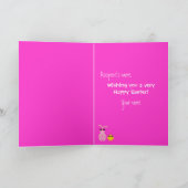 イースター・バニー&ヒヨコ（サングラス付） シーズンカード (内部)