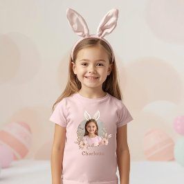 イースター・バニー・フォトTシャツ（トドラーサイズ） 名前入り