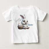 イースター バニー ベビー オリジナル Tシャツ (正面)