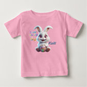 イースター バニー ベビー オリジナル Tシャツ (正面)