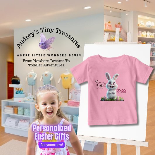 イースター バニー ベビー オリジナル Tシャツ