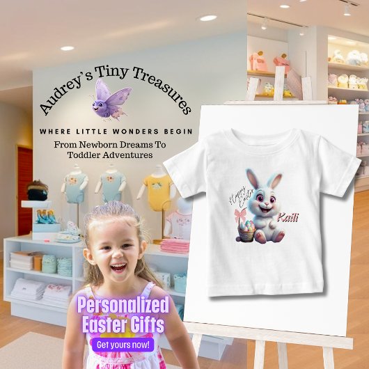 イースター バニー ベビー オリジナル Tシャツ