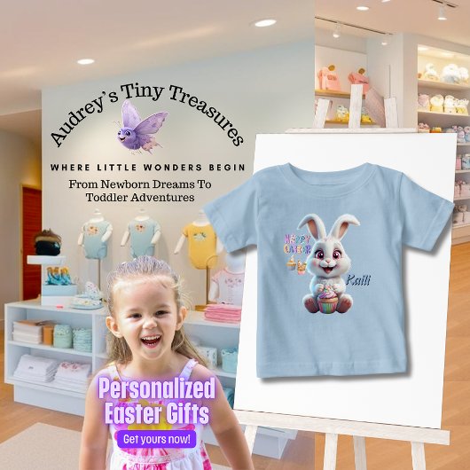 イースター バニー ベビー オリジナル Tシャツ