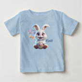 イースター バニー ベビー オリジナル Tシャツ (正面)
