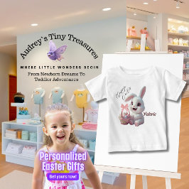 イースター バニー ベビー Tシャツ 名入れ