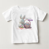 イースター バニー ベビー Tシャツ 名入れ (正面)
