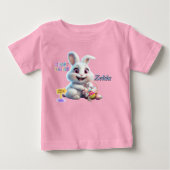 イースター・バニー・ベビーTシャツ 名入れ ベビーTシャツ (正面)