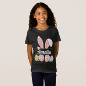 イースター・バニー 名前カスタム Tシャツ (正面フル)