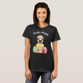 イースター パギー パグ 犬 イースター Tシャツ (正面フル)