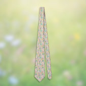 イースター パッチワーク パステル ウサギ 卵とギンガム ネクタイ