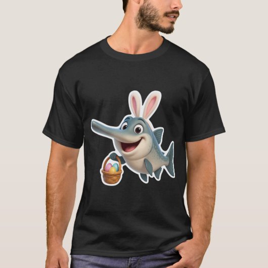 イースター・パドルフィッシュ Tシャツ (正面)