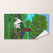 イースター – パピー・カポと蝶 バスタオルセット (ハンドタオル)